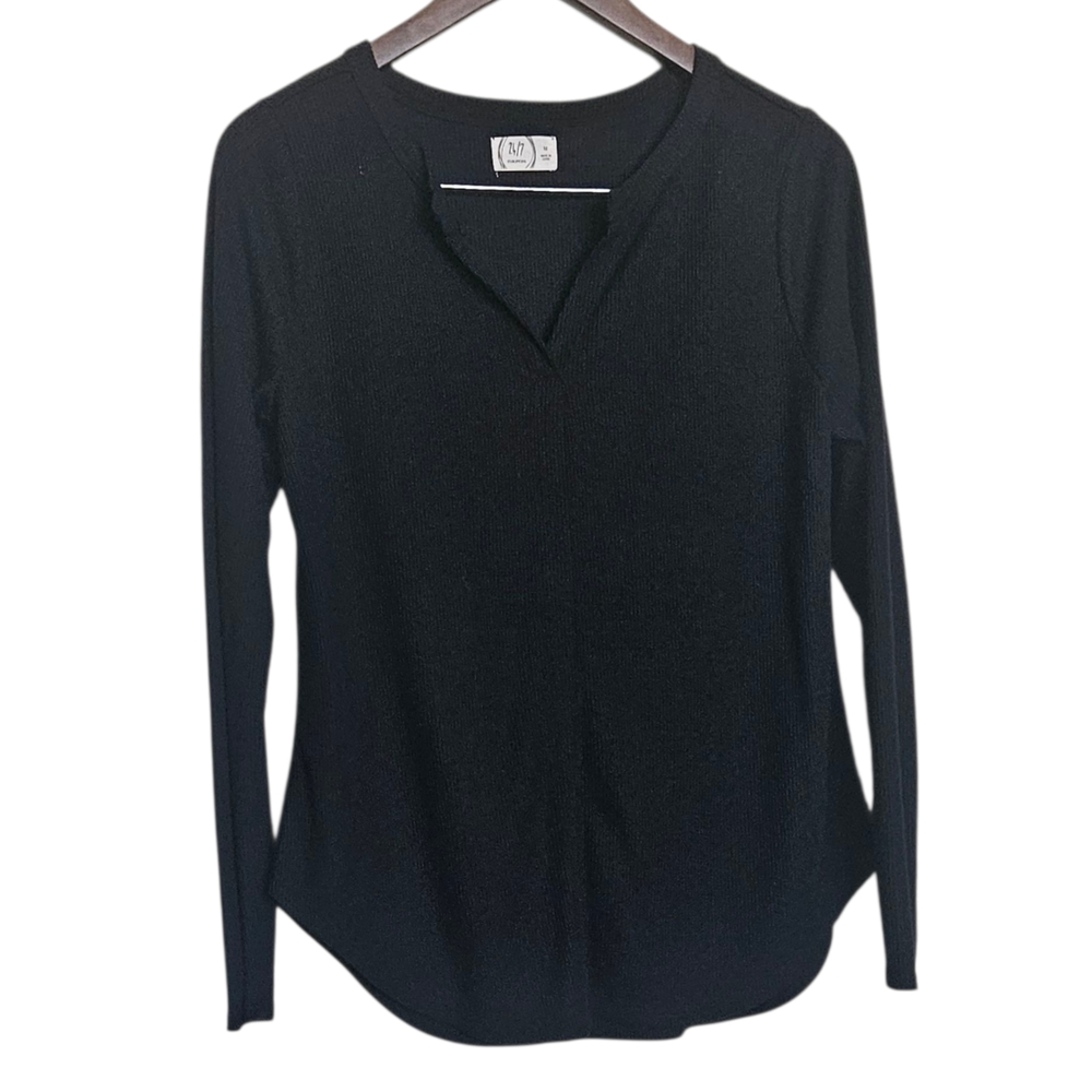 Maurices Black Long Sleeve Top